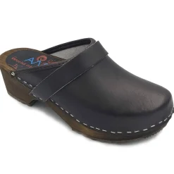 AM-Toffeln Swedish Style Clogs in Dark Brown (100)