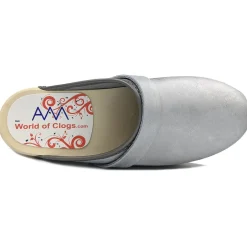 AM-Toffeln Swedish Style Clogs in Silver (100)