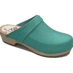 AM-Toffeln Swedish Style Clogs in Turquoise (100)