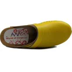 AM-Toffeln Swedish Style Clogs in Yellow (100)