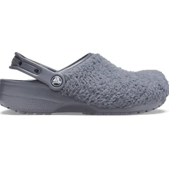 Crocs Classic Fuzz Mania Clogs - Slate Grey