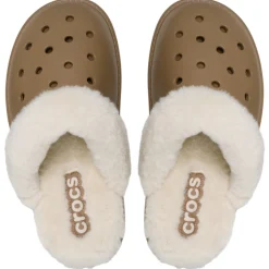 Crocs Classic Fuzz Scuff Slipper (212143) - Sepia