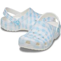 Crocs Classic Gingham Clog (211006) - White/Blue