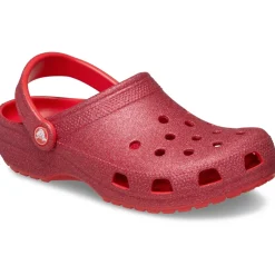 Crocs Classic Glitter Clogs (205942) - Cherry Red