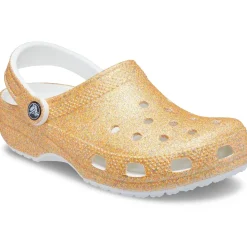 Crocs Classic Glitter Clogs (205942) - Orange Sorbet