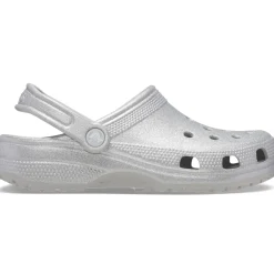 Crocs Classic Glitter Clogs (205942) - Silver Glitter