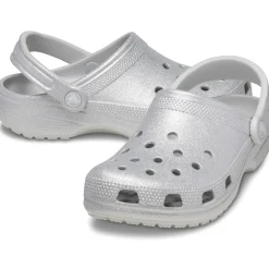 Crocs Classic Glitter Clogs (205942) - Silver Glitter