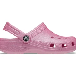Crocs Classic Glitter Kids Clogs (206993) - Pink Tweed