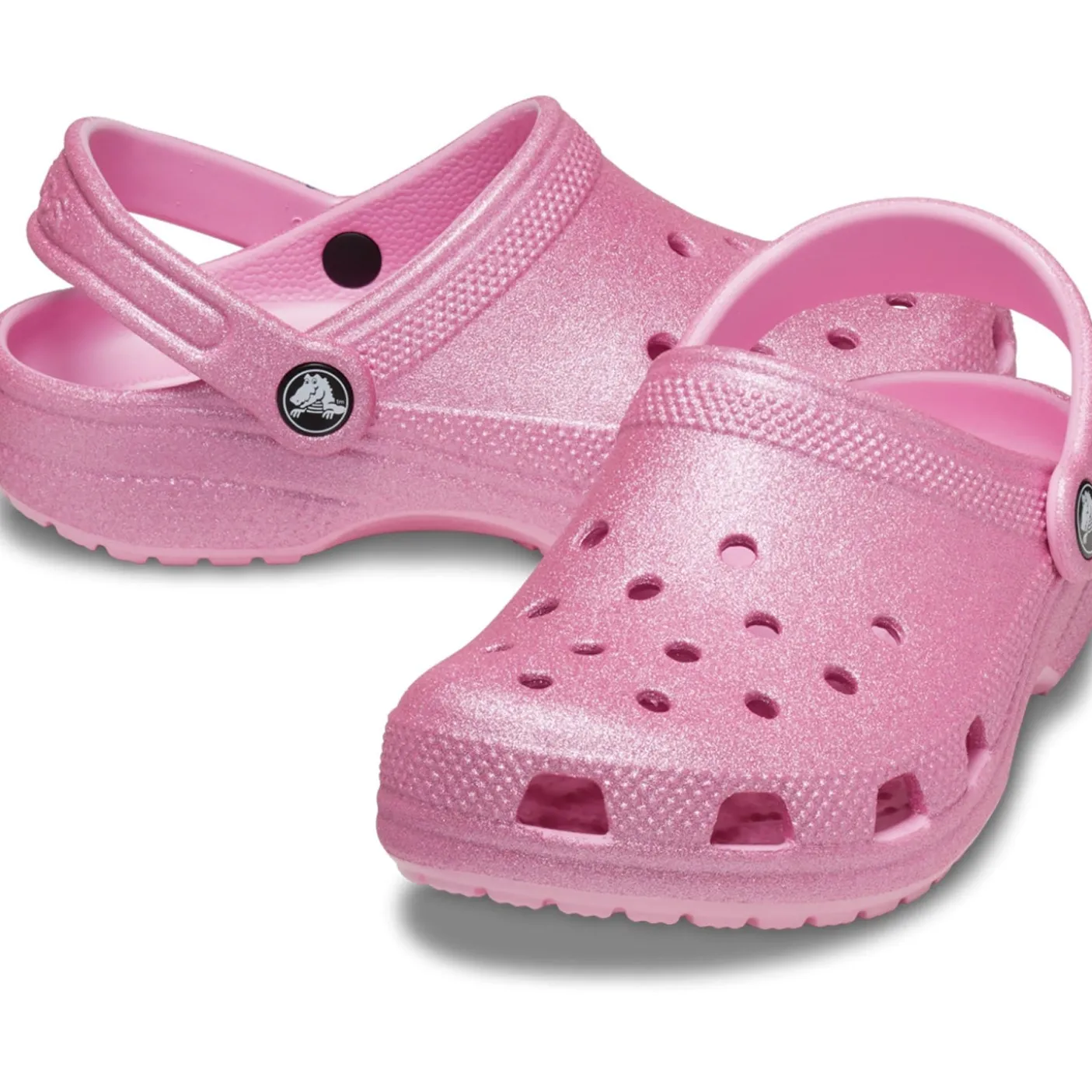 Crocs Classic Glitter Kids Clogs (206993) - Pink Tweed