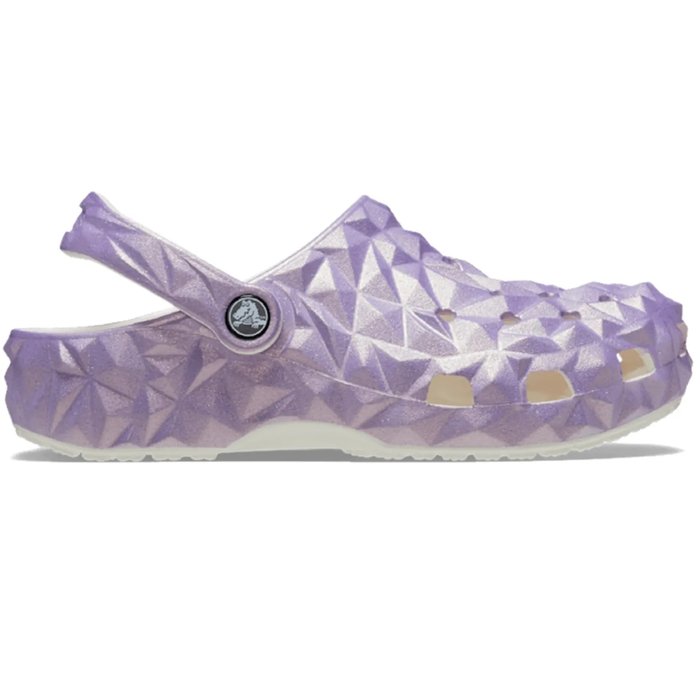 Crocs Classic Iridescent Geometric Clog (209841) - White (Lilac)