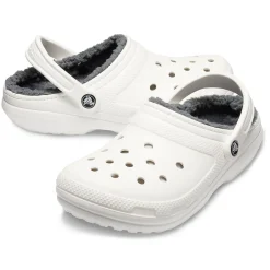 Crocs Classic Lined Clog (203591) - White/Grey