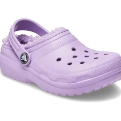 Crocs Classic Lined Kids Clogs (207010) - Orchid