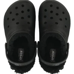 Crocs Classic Lined Kids Clogs (207010) - Black/Black