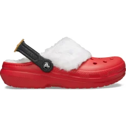 Crocs Classic Lined Santa Clog (210933) - Varsity Red/Multi