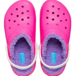 Crocs Classic Lined Toddlers Clogs (207009) - Pink Crush/Multi