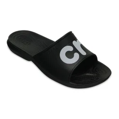 Crocs Classic Slide Graphic - Black/White