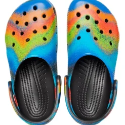 Crocs Classic Spray Dye Clog (208054) - Black/Multi