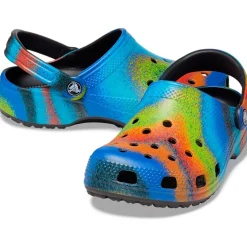 Crocs Classic Spray Dye Clog (208054) - Black/Multi