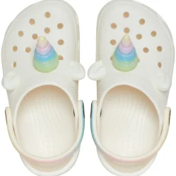 Crocs I AM Rainbow Unicorn Horn Toddlers Clogs (209701) - Chalk