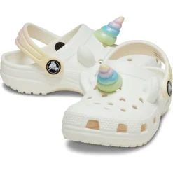 Crocs I AM Rainbow Unicorn Horn Toddlers Clogs (209701) - Chalk