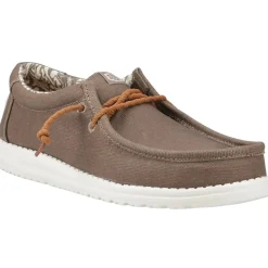 Hey Dude Wally Waxed Canvas (41873) - Walnut