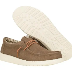 Hey Dude Wally Waxed Canvas (41873) - Walnut