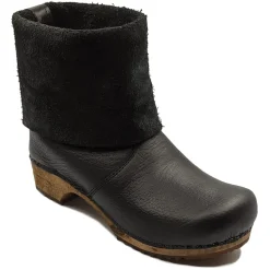 Sanita Alison Roll-top Clog Boots in Black (454444)