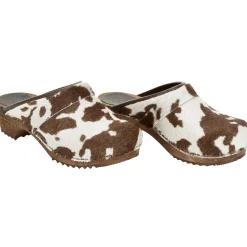 Sanita Brown Cow Danish Clogs (1706199)