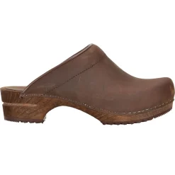 Sanita Chrissy Wooden Clogs in Antique Brown (1200009)