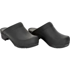 Sanita Chrissy Wooden Clogs in Black (1200009)