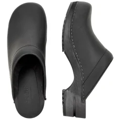 Sanita Chrissy Wooden Clogs in Black (1200009)