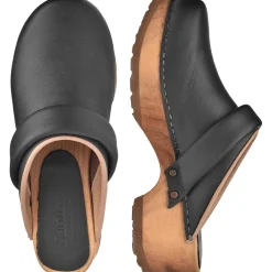 Sanita Chuso Chunky Modern Clog in Black (477495)