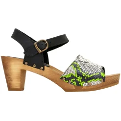 Sanita Clearance Sassia Square Flex Sandals in Lime (472627)