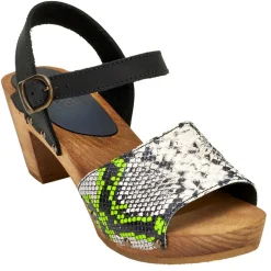 Sanita Clearance Sassia Square Flex Sandals in Lime (472627)