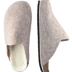 Sanita Harzen Wool Felt Clog Slippers in Rose (480060)