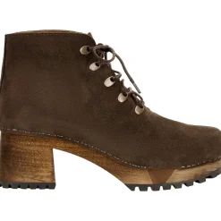 Sanita Hesta Lace-up Clog Boots in Coffee (473171)
