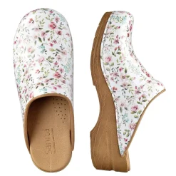Sanita Illo Sixties Style Clogs in White (477647)