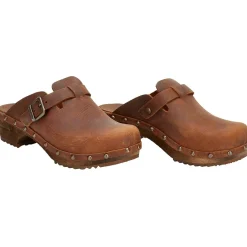 Sanita Kristel Traditional Clogs in Chestnut (455205)