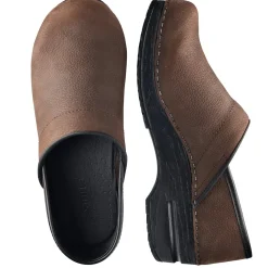 Sanita Professional Oiled Closed Clogs in Antique Brown (450206)