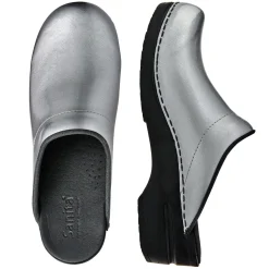Sanita Sonja PU Open Clogs in Silver (1500047)