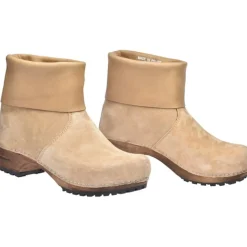 Sanita Sussi Roll-top Suede Clog Boots in Nature (477110)