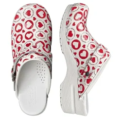 Sanita Working Heroes Heart Print Clogs (101520038)