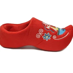 World of Clogs Dutch Clog Slippers in Red