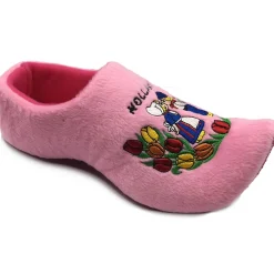 World of Clogs Dutch Clog Slippers in Pink